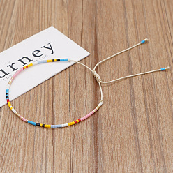 (52) Непрозрачная лаванда Богемный стиль стеклянные бусины плетеные браслеты для женщин, разноцветные