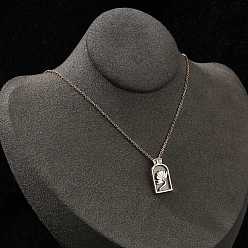 Золотой Арка с цветком латунные эмалевые подвески ожерелья, со стразами, золотые, 17.72 дюйм (45 см)