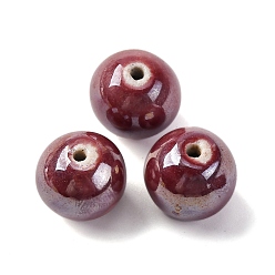 Темно-Красный Бусины из полимерной глины , круглые, темно-красный, 14.5 мм, отверстие : 1.8 мм