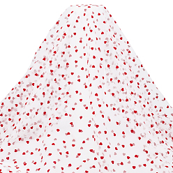 Белый Нейлоновая кружевная ткань, аксессуары, Сердце Pattern, белые, 1400x0.1 мм, 1двор/шт.