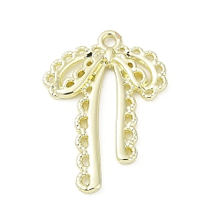 Золотой Подвески из сплава , бантом прелести, без свинца, без кадмии и без никеля, стойки покрытие, золотые, 26x19x2.5 мм, отверстие : 1.6 мм