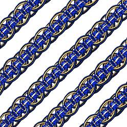 Синий Полиэфирная лента, украшение занавеса, аксессуары для костюма, синие, 3/4 дюйм (18 мм), 11.5~12 м / карта