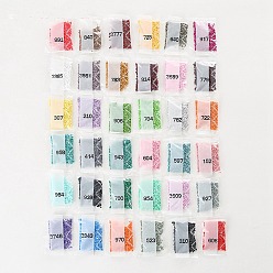 Mixed Color 36 Colors Resin Diamond Cabochons, for Diamond Painting Embroidery Accessories, Mixed Color, 2.5mm