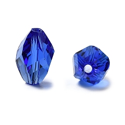 Озёрно--синий К 9 стекло, имитация Австрийские кристаллические шарики, класс AAA, граненый (128 граней), круглые, Плут синий, 10 мм, отверстие : 0.9~1 мм