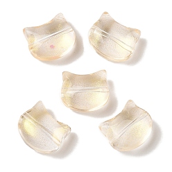 Светло-хаки Прозрачная аэрозольная краска стеклянные шарики, кошка, светлый хаки, 10x11.5x7 мм, отверстие : 1 мм