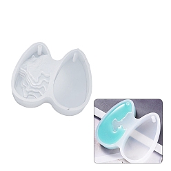 Teardrop Силиконовые формы для подвесок пищевого класса своими руками, формы для литья смолы, слеза, 52x52x10 мм