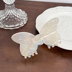 Белый Заколки для волос из ацетата целлюлозы и железных когтей, аксессуары для волос для женщин и девочек, бантом, белые, 3 мм