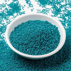 (RR4483) Duracoat Dyed Opaque Azure MIYUKI Round Rocailles Beads, Japanese Seed Beads, 15/0, (RR4483) Duracoat Dyed Opaque Azure, 1.5mm, Hole: 0.7mm, about 250000pcs/pound