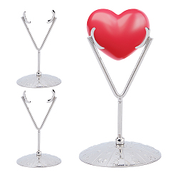 Platino Soporte para bolas de cristal de aleación, Platino, 70x112 mm