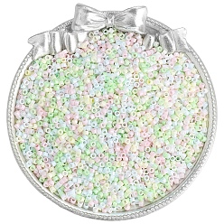 Мята молочно-белая Стеклянный бисер непрозрачных цветов, плоско-круглые, мятный крем, 2 мм, о 1100 шт / комплект