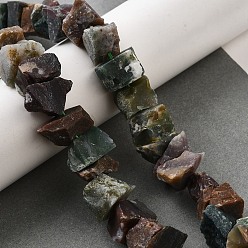 (RRHB277) Кристалл на подкладке из медово-бежевого цвета Природного индийского агата бисер нитей, необработанный грубый камень, самородки, 7~25x8~24.5x5~16 мм, отверстие : 0.9~1 мм, около 14~28 шт / нитка, 7.48''~8.43'' (19~21.4 см)