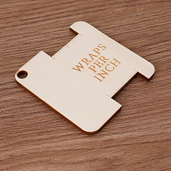 Античный Белый Деревянные швейные линейки, квадратный, старинный белый, 63x63 мм