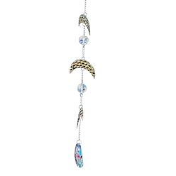 Луна Подвеска «Ловец солнца» из хрустального стекла на тему фазы луны, создатель радуги, украшение сада и дома своими руками, луна, 480 мм