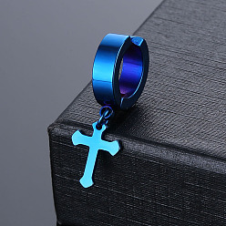 Синий 316 клипсы из хирургической нержавеющей стали., крестик, синие, 30x8 мм