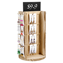 Navajo White Wooden Earring Display Stand, Column, with Screwdriver & Screw, Navajo White, 22x45.3cm