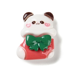 Christmas Socking Кабошоны из непрозрачной смолы с рождественской тематикой, для изготовления ювелирных изделий, рождественские носки, 25x21x10 мм