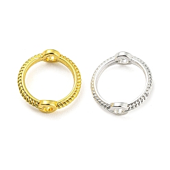 (52) Непрозрачная лаванда Каркасы из сплава с покрытием для стойки, круглые кольца, разноцветные, 13x3 мм, отверстие : 1.6 мм