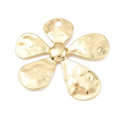 Золотой Большие сплавочные подвески, цветок, стойки покрытие, без кадмия и без свинца, золотые, 54.5x62x4.5 мм, отверстие : 5.5 мм