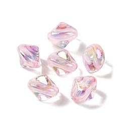 Бледно-Розовый Акриловые бусины, имитация барокко под жемчуг, nuggest, розовый жемчуг, 12x10.5x10.5 мм, отверстие : 1.3 мм