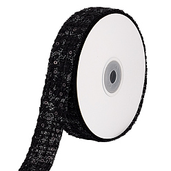 Черный Полиэфирная лента, для аксессуаров для одежды, чёрные, 1 дюйм (25 мм), около 10.00 ярдов (9.14 м) / рулон