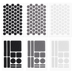 Mixed Color 12 Sheets 6 Styles PEVA Anti-Slip Stickers, for Mobile Phones, Laptops, Mice and Game Controllers, Mixed Color, 146~160x97~115x1mm, 2 sheets/style