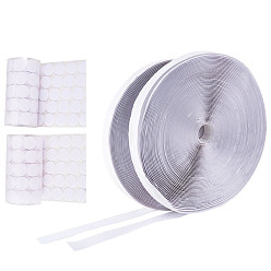 Белый Нейлоновые магические ленты, слипчивый крюк и петля ленты, белые, 20 мм