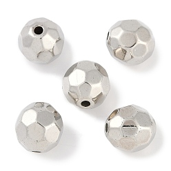 Пластиковый CCB пластиковые шарики, круглые, граненые, 17x16.5 мм, отверстие : 3 мм