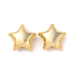 Золотой CCB пластиковые шарики, звезда, золотые, 22x23x12 мм, отверстие : 2 мм