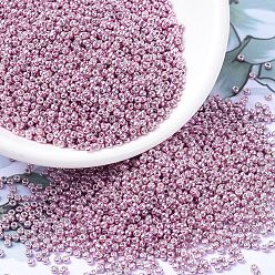 (RR1061) Galvanized Raspberry Миюки круглые бусины рокайль, японский бисер, 11/0, (р-р 1061) оцинкованная малина, 11/0, 2x1.3 мм, отверстия : 0.8 mm, около 50000 шт / фунт