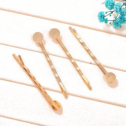 Золотой Металлические заколки для волос, ювелирные аксессуары для волос, золотые, 55x2 мм, 100 шт / комплект