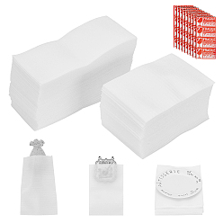 Mixed Color 400Pcs 2 Styles Double-Sided EPE Foam Resealable Bags, wiht 50Pcs Paper Self-Adhesive Stickers, Mixed Color, 15.5~20.5x8.3~10.1x0.08cm, 200pcs/style