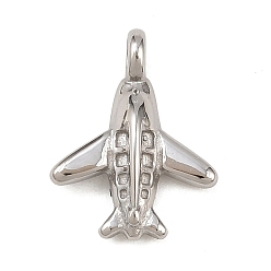 Нержавеющая Сталь Цвет 304 прелести нержавеющей стали, самолет, цвет нержавеющей стали, 14x11x3.5 мм, отверстие : 1.6 мм