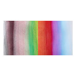 (52) Непрозрачная лаванда 100 ярды 10 цвета эластичные полиэстеровые декоративные сетчатые ленты, рулон тюлевой ткани для шляпы, изготовление украшения юбок, разноцветные, 2-3/4 дюйм (70 мм), 10 ярды / цвет