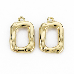 Light Gold Стойки подвески обшивки сплава, без кадмия, без никеля и без свинца, прямоугольные, золотой свет, 22.5x14.5x3.5 мм, отверстие : 1.8 мм