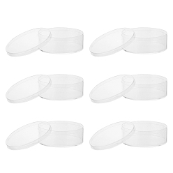 Transparent Kunststoff-Box, transparent, Runde, Transparent, 8x3 cm, Innendurchmesser: 7.7 cm