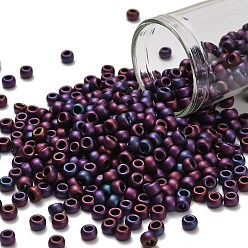 (704) Matte Color Andromeda Тохо 6/0 круглые бусины, японский бисер, (704) матовый цвет андромеда, 4 мм, отверстие : 1.5 мм, Около 7570 шт / фунт