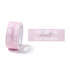 Слово Прямоугольник спасибо тема бумажные наклейки, самоклеющиеся этикетки для рулонов, для конвертов, пузырчатые рассылки и пакеты, розовые, слово, 7.5x2.5x0.01 см