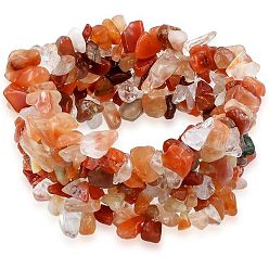 Натуральный Агат 3шт. браслеты из натурального агата с бусинами для мужчин и женщин, 7-1/2 дюйм (19 см)