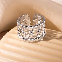 Нержавеющая Сталь Цвет 201 ромбовидные манжетные кольца из нержавеющей стали, цвет нержавеющей стали, внутренний диаметр: 18 мм