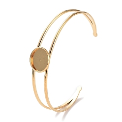 Золотой Ионное покрытие (ip) 304 изготовление браслетов из нержавеющей стали, плоско-круглые, золотые, лоток : 14 мм, внутренний диаметр: 2-1/2 дюйм (6.4 см)