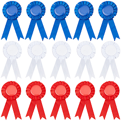 (52) Непрозрачная лаванда 24 шт. 3 цвета наградная лента форма жесть значки, брошь с пустой пуговицей для аксессуара для вечеринки, разноцветные, 160x92x9 мм, штифты : 0.6 мм, 8 шт / цвет