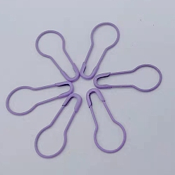 Лиловый Контакты железа безопасности, булавка из калебаса / тыквы, штифт лампочки, швейный инструмент, сирень, 22x10x1.5 мм, около 1000 шт / упаковка