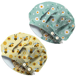 Mixed Shapes 2 шт. 2 стили хлопковые регулируемые набивные шапки с принтом рабочие кепки для женщин и мужчин, с кнопкой, разнообразные, 600x600 мм, 1 шт / стиль