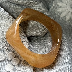 Перу Квадратные браслеты из смолы для женщин, Перу, внутренний диаметр: 2-1/2 дюйм (6.4 см)