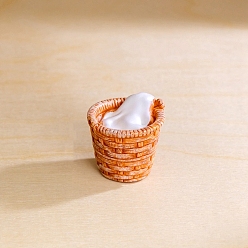 Другие Миниатюрные украшения из смолы, аксессуары для домашнего кукольного домика с микро-ландшафтом, мешок для белья, 25x21 мм