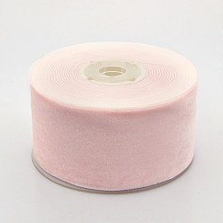 Лавандовый румянец Полиэстер бархат лента для упаковки подарка и украшения празднества, лавандовый румянец, 2 дюйм (50 мм), о 20yards / рулон (18.29 м / рулон)