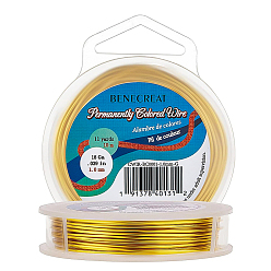 Золотой Круглая медная проволока, золотые, 1 мм, 18 датчик