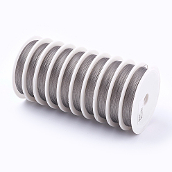 Raw Tiger Tail Wire, Nylon-coated Stainless Steel, Original Color(Raw), White, Raw, 0.3mm in diameter, about 164.04 Feet(50m)/roll