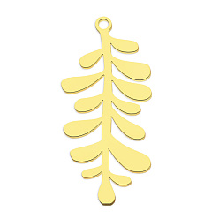 Золотой 201 подвески из нержавеющей стали, лазерная резка, вакуумное покрытие pvd, лист, золотые, 31.5x15x1 мм, отверстие : 1.6 мм