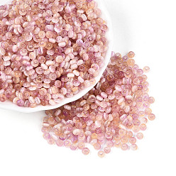 пшеница Имитация кошачьего глаза стеклянные бусины, рондель, два тона, цвет пшеницы, 4~4.5x2.5~3 мм, отверстие : 1.2~1.5 мм, Около 7900 шт / фунт